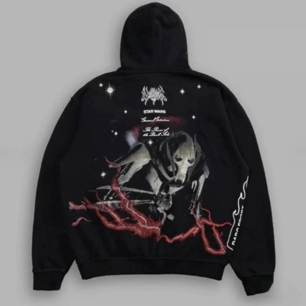 DARC SPORT STAR WARS GENERAL GRIEVOUS OVERSIZE HOODIE IN BLACK Size L